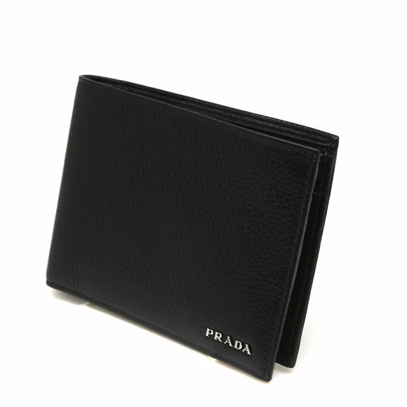 Prada Leather Bifold Wallet Black - Picture 1 of 6
